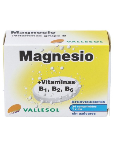 Vallesol Magnesio Y Vitaminas 24Comp Efervescentes