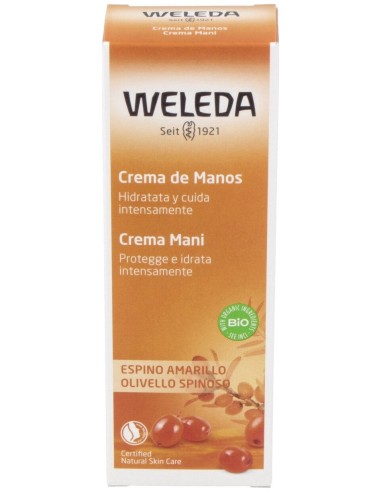 Weleda Crema De Manos Hidratante Espino Amarillo 50Ml