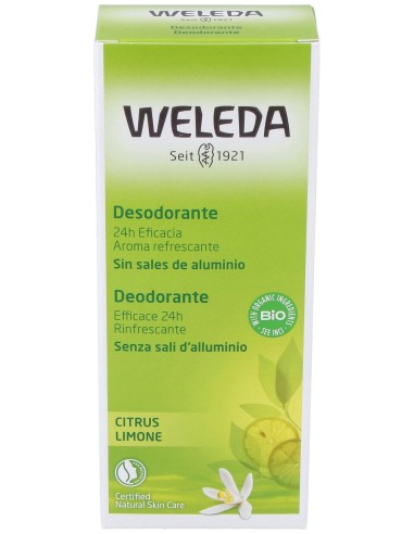 Weleda Desodorante De Citrus Spray 100Ml