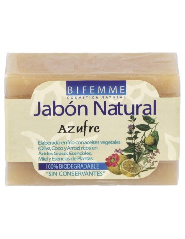 Jabon De Azufre (Zolfo) 100Gr Bifemme