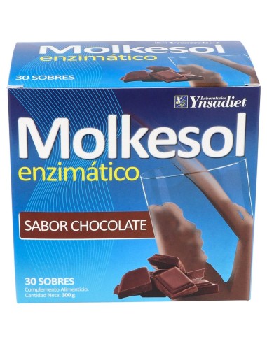 Ynsadiet Molkesol Enzimático Sabor Chocolate 30 Sobres