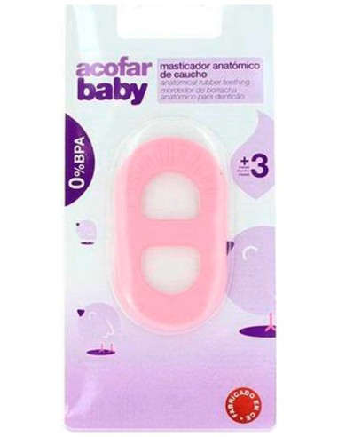 Acofarbaby Masticador Caucho Rosa