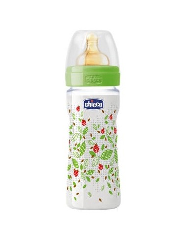 Chicco® Biberón Plástico Boca Ancha Flujo Regulable 250Ml