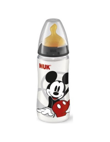 Nuk Biberón Fc+ Pp Con Tetina De Látex Mickey Mouse 0-6 Meses 300Ml