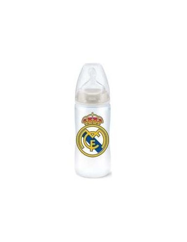 Nuk Biberón 300Ml Fc Silicona Libre Bpa 6-18 Meses Real Madrid