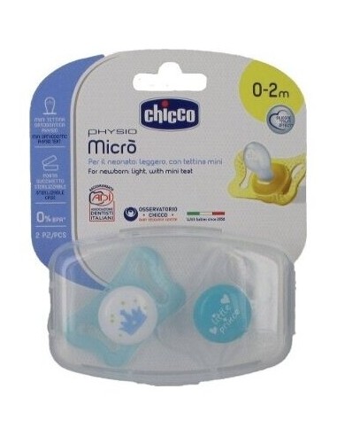 Chicco® Physio Air Chupete Caucho Azul 0M+ 2Uds