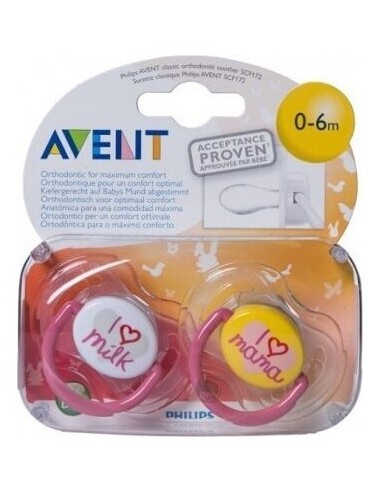 Avent Chupetes Ultra Air Happy 0-6M 2Uds