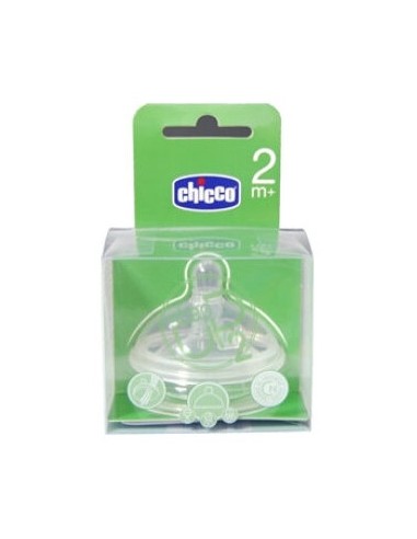 Chicco® Tetina Step Up 2 Tetina Silicona Boca Ancha Flujo Regulable 2Uds