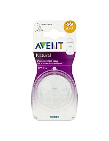 Avent Tetina Natural Flujo Rapido 2 Unid