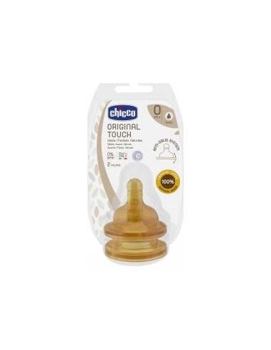Chicco Tetina Original Touch 0M+Flujo Normal 2Uds