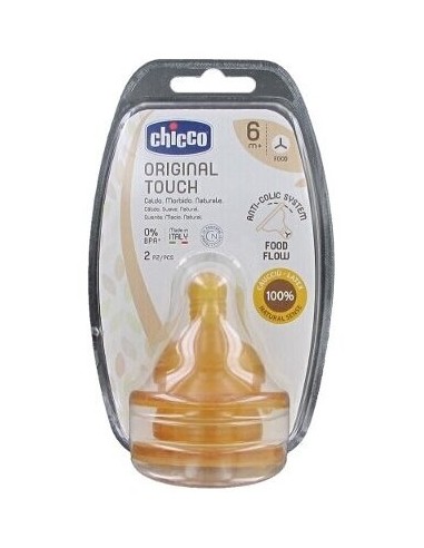 Chicco Tetina Original Touch 6M+ Papilla 2Unid