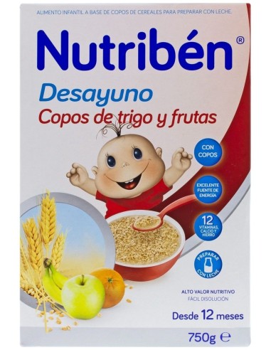 Nutribén® Desayuno Copos Trigo Con Frutas 750G