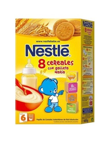 Nestlé Papilla 8 Cereales Y Galleta María 600G