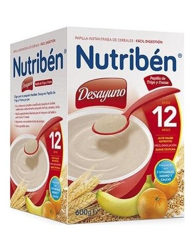 Nutribén®  Desayuno Papilla De Trigo Con Fruta 12M+ 600G