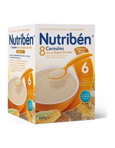 Nutribén® 8 Cereales Con Miel Y Galletas 600G