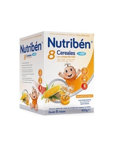 Nutribén® 8 Cereales Miel Y Calcio 600G