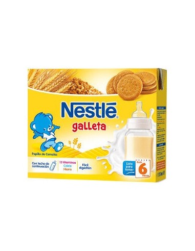 Nestle Papilla Liquida Galletas 2X250 Ml
