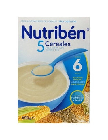 Nutriben 5 Cereales 600 G.