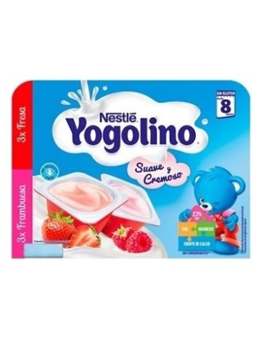 Yogolino 3 Fresa 3 Frambuesa 6 X 60 Gr