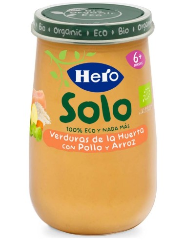 Hero Baby Solo Verduras Con Pollo Y Arroz 190G