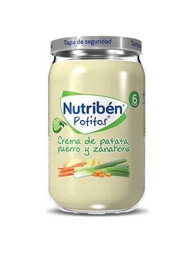 Nutriben Crema De Patata Puerro Y Zanahoria Potito 235 G