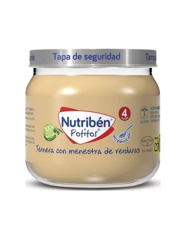 Nutriben Ternera Menestra Verdura 120 Gr