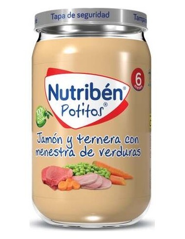 Nutriben Potito Jamon Terner Verd 235 Gr