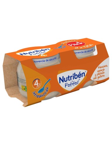 Nutriben Manzana Naranj Platano Galleta 2X120 Grs