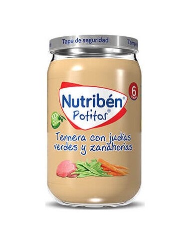 Nutriben Potito Ternera Con Judias Verdes Y Zanahoria 235Gr