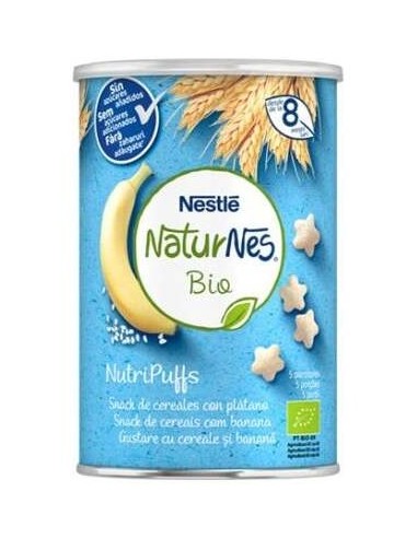 Naturnes Bio Nutripuffs Cereal Con Plátano 35G