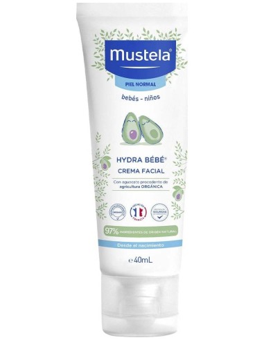 Mustela Hydra Bebé Crema Facial Con Aguacate Bio 40Ml