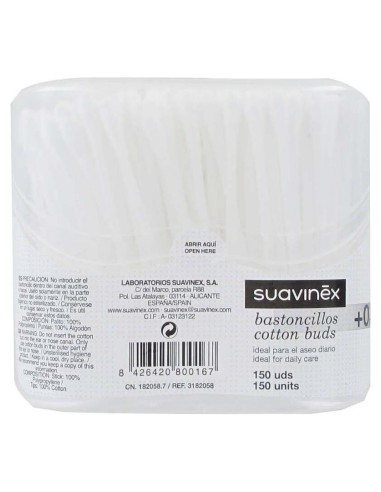 Suavinex Bastoncillos 150 Unidades