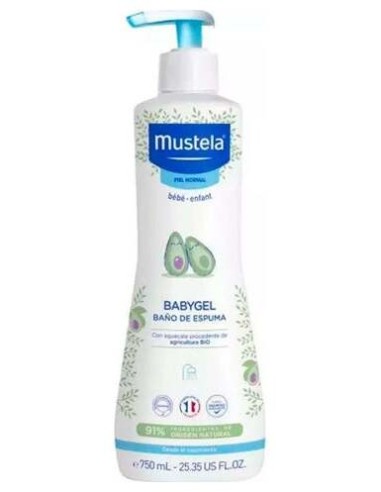 Mustela Babygel Baño Espuma Con Aguacate Bio 750Ml