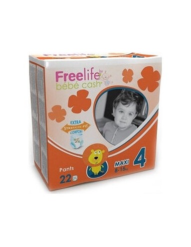 Bebecash Freelife Pañal 7-18Kg Maxi 22Uds