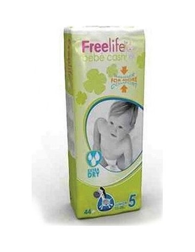 Bebé Cash Freelife Pañales Talla 5 44Uds