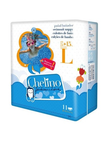 Chelino Fashion&Love Pañal Bañador T-L +15Kg 12Uds