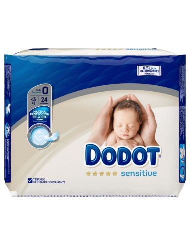 Dodot Sensitive R Nac 0 Hasta 2,5Kg 24Ud