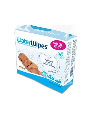 Waterwipes Toallitas Para Bebe Pack Economico 4 X 60 U