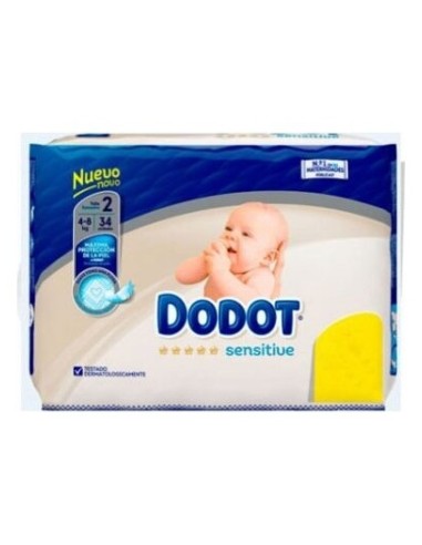 Dodot Prosensitive Talla 2 4-8 Kg 36 Unidades