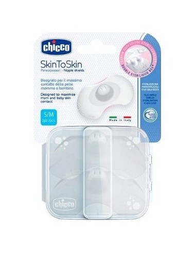 Protegepezon Silicona Chicco Skintoskin 2 U T- S/M 2 U