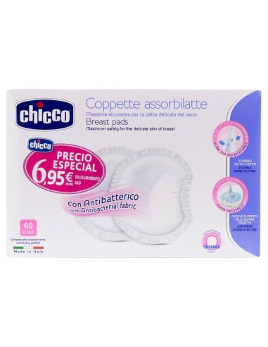 Chicco® Discos Absorbentes Lactancia 60Uds