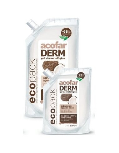 Acofarderm Ecopack Gel Extracto Coco 250Ml