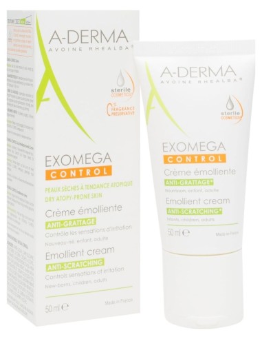 A-Derma Exomega Control Crema Emoliente 50Ml