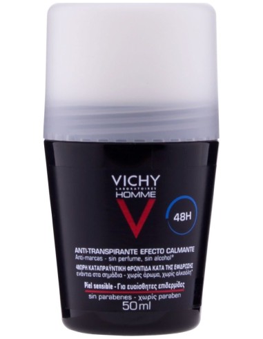 Vichy Homme Desodorante Piel Sensible Roll On 50Ml