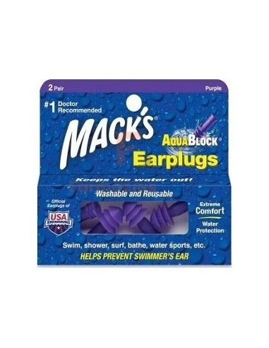 Macks Aqua Block Tapones Oidos Cera 2U