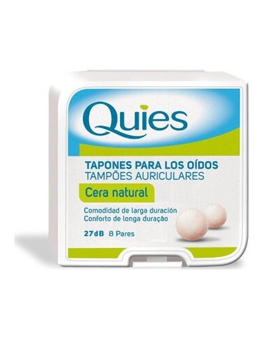 Quies Tapones Para Los Oídos Cera Natural 16Uds