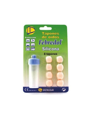 Febredol® Tapones De Silicona Para Los Oídos 8Uds