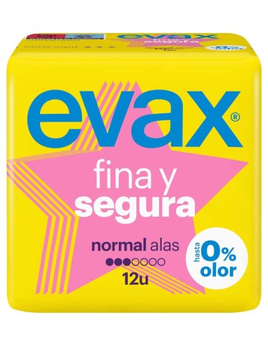 Evax Compresas Higienicas Femeninas Fina Y Segura Normal Con Ala