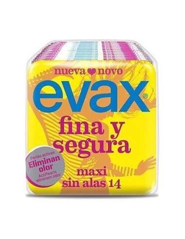 Compresas Evax Fina Y Segura Maxi 13 Und