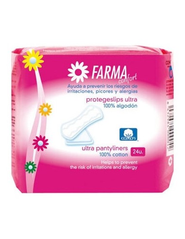 Farmaconfort Protegeslip Ultrafino 100% Algodón 24Uds